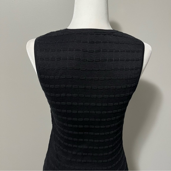 Brooks Brothers Black Knit Sleeveless Bodycon Dress - Picture 8 of 11